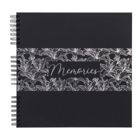 photo-Album photo Titane noir à spirales – 360 photos 10 x 15 cm