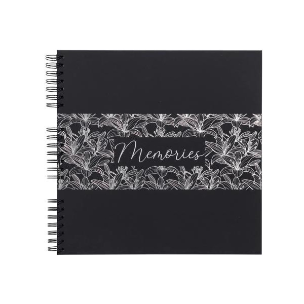 photo-Album photo Titane noir à spirales – 360 photos 10 x 15 cm