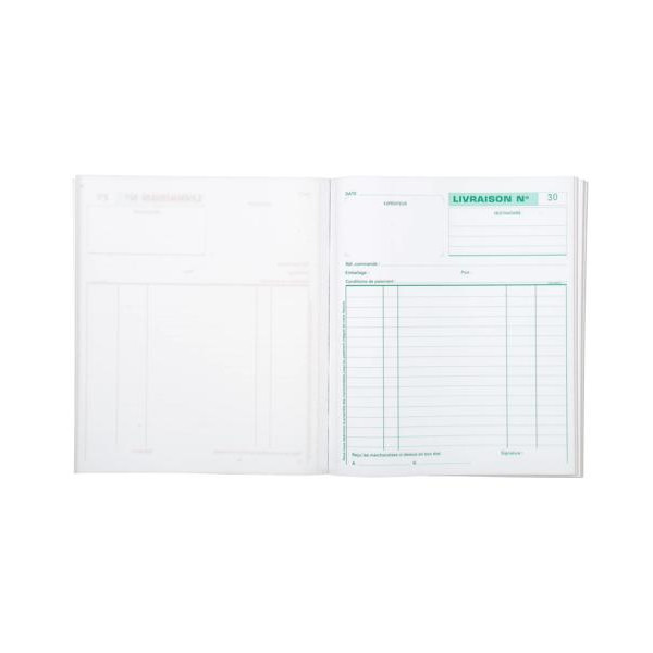 Manifold bons de livraison Exacompta dupli – 50 feuillets – 21 × 18 cm