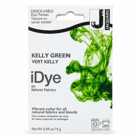 photo-Teinture textile en sachet soluble iDye Natural – Vert Kelly 421 – 14 g – Jacquard