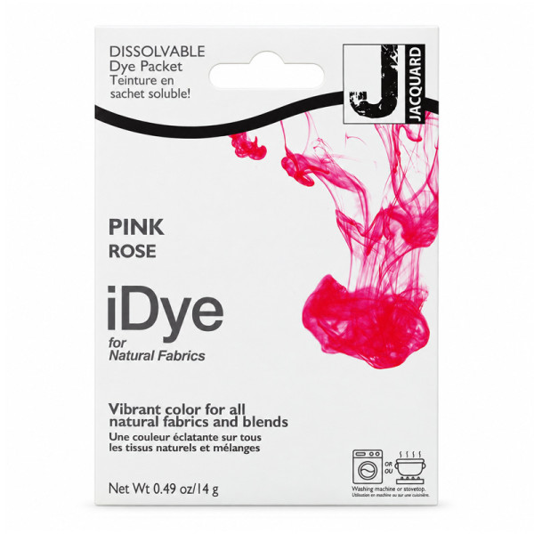 photo-Teinture textile en sachet soluble iDye Natural – Rose 409 – 14 g – Jacquard