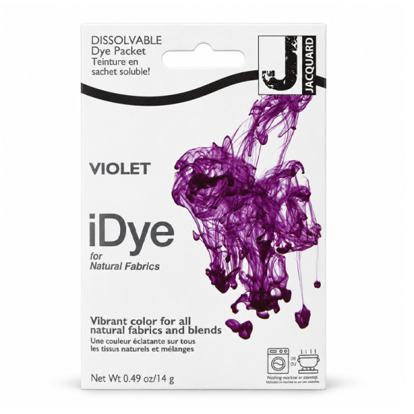 photo-Teinture textile en sachet soluble iDye Natural – Violet 415 – 14 g – Jacquard
