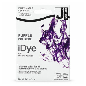 photo-Teinture textile en sachet soluble iDye Natural – Pourpre 416 – 14 g – Jacquard