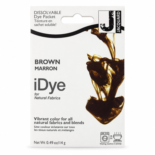 photo-Teinture textile en sachet soluble iDye Natural – Marron 427 – 14 g – Jacquard