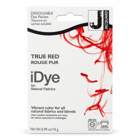photo-Teinture textile en sachet soluble iDye Natural – Rouge pur 411 – 14 g – Jacquard