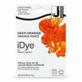 photo-Teinture textile en sachet soluble iDye Natural – Orange foncé 408 – 14 g – Jacquard