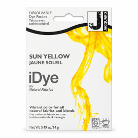 photo-Teinture textile en sachet soluble iDye Natural – Jaune soleil 403 – 14 g – Jacquard