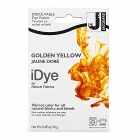 photo-Teinture textile en sachet soluble iDye Natural – Jaune doré 406 – 14 g – Jacquard