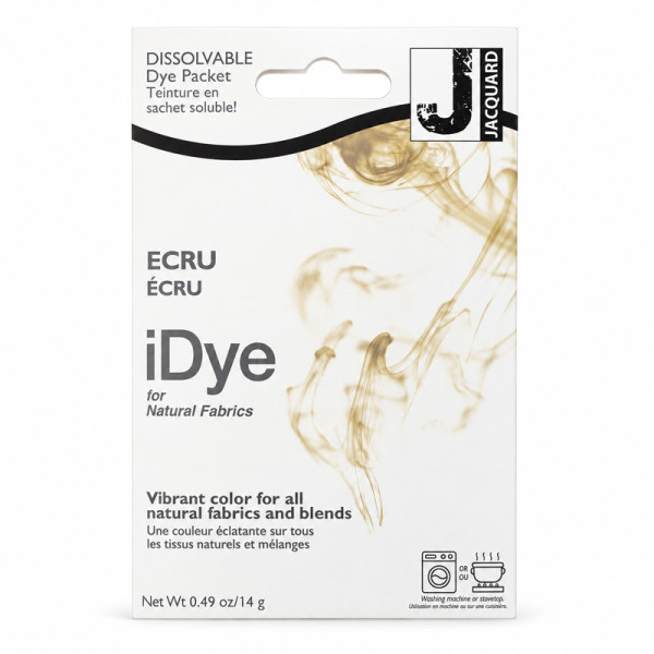 photo-Teinture textile en sachet soluble iDye Natural – Écru 402 – 14 g – Jacquard