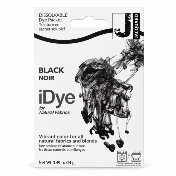 photo-Teinture textile en sachet soluble iDye Natural – Noir 431 – 14 g – Jacquard