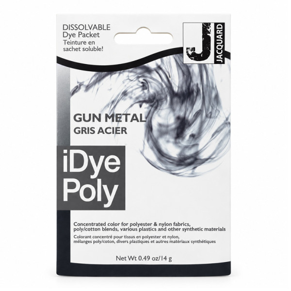 photo-Teinture textile en sachet soluble iDye Poly – Gris acier 461 – 14 g – Jacquard