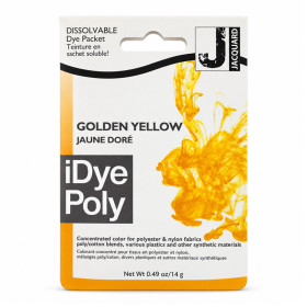 photo-Teinture textile en sachet soluble iDye Poly – Jaune doré 455 – 14 g – Jacquard