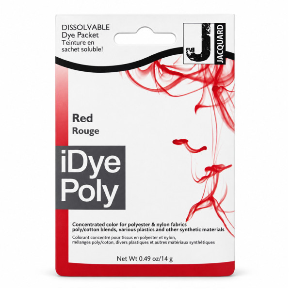 photo-Teinture textile en sachet soluble iDye Poly – Rouge 449 – 14 g – Jacquard