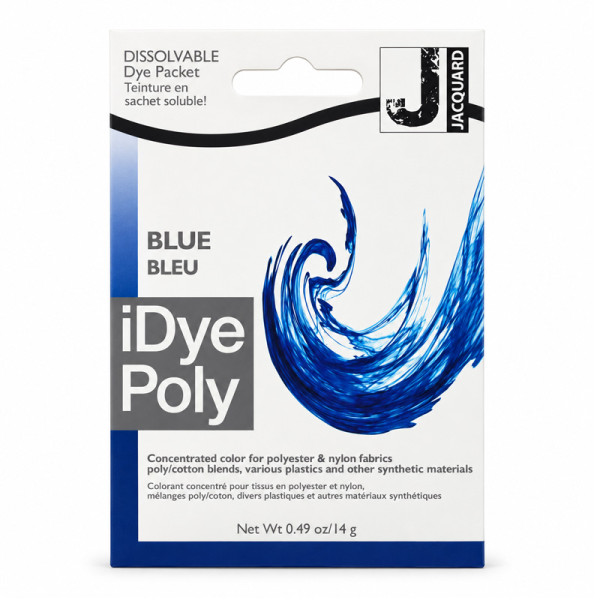 photo-Teinture textile en sachet soluble iDye Poly – Bleu 451 – 14 g – Jacquard