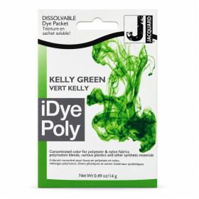 photo-Teinture textile en sachet soluble iDye Poly – Vert Kelly 460 – 14 g – Jacquard