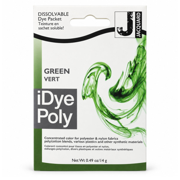 photo-Teinture textile en sachet soluble iDye Poly – Vert 452 – 14 g – Jacquard