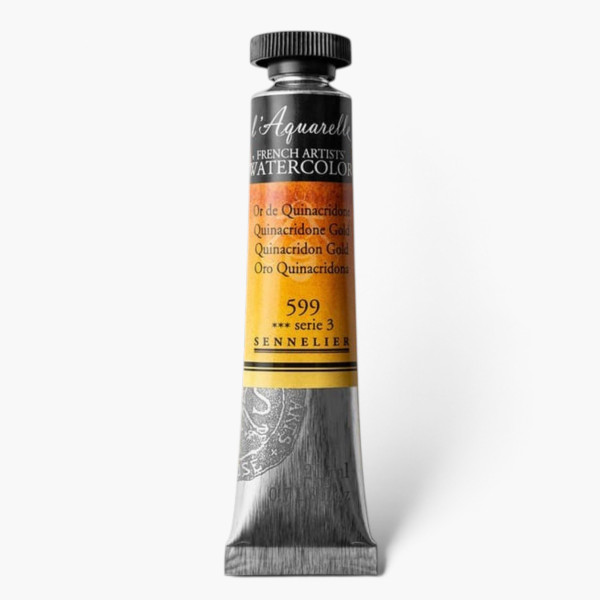 Aquarelle extra-fine Sennelier L’Aquarelle – Or de Quinacridone n°599 – tube 21 ml