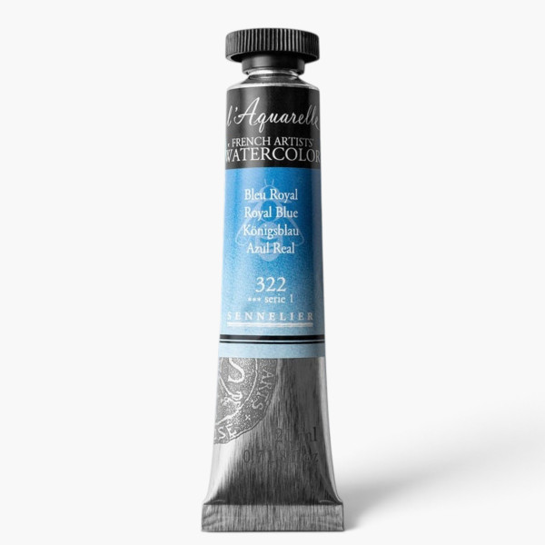 photo-Aquarelle extra-fine Sennelier L’Aquarelle – Bleu royal n°322 – tube 21 ml