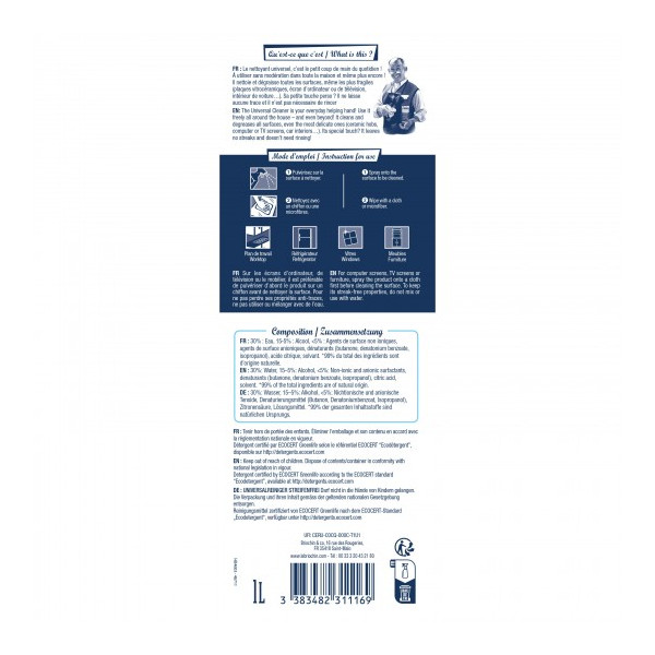 Nettoyant universel multi-surfaces anti-traces Briochin – 1 L