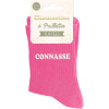 Chaussettes à paillettes roses tuftées « Connasse » – Pointure 36-42 – STC