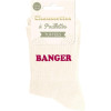 Chaussettes à paillettes beige tuftées « BANGER » – Pointure 36-42 – STC