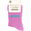 Chaussettes à paillettes roses tuftées « QUEEN » – Pointure 36-42 – STC