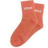 Chaussettes à paillettes orange tuftées « Têtue » – Pointure 36-42 – STC