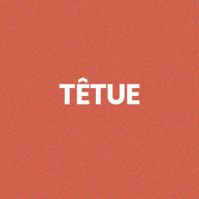 Chaussettes à paillettes orange tuftées « Têtue » – Pointure 36-42 – STC