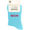 Chaussettes à paillettes bleues tuftées « SEUM » – Pointure 36-42 – STC
