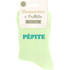 Chaussettes à paillettes vertes tuftées « Pépite » – Pointure 36-42 – STC