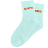 Chaussettes à paillettes bleues tuftées « Morue » – Pointure 36-42 – STC