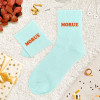 Chaussettes à paillettes bleues tuftées « Morue » – Pointure 36-42 – STC