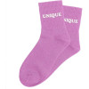 Chaussettes à paillettes violettes tuftées « Unique » – Pointure 36-42 – STC