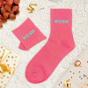 Chaussettes à paillettes roses tuftées « Wesh » – Pointure 36-42 – STC