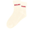 Chaussettes à paillettes beiges tuftées « RELOU » – Pointure 36-42 – STC