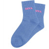 Chaussettes à paillettes bleues tuftées « DIVA » – Pointure 36-42 – STC