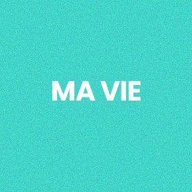 Chaussettes à paillettes turquoises tuftées « MA VIE » – Pointure 36-42 – STC