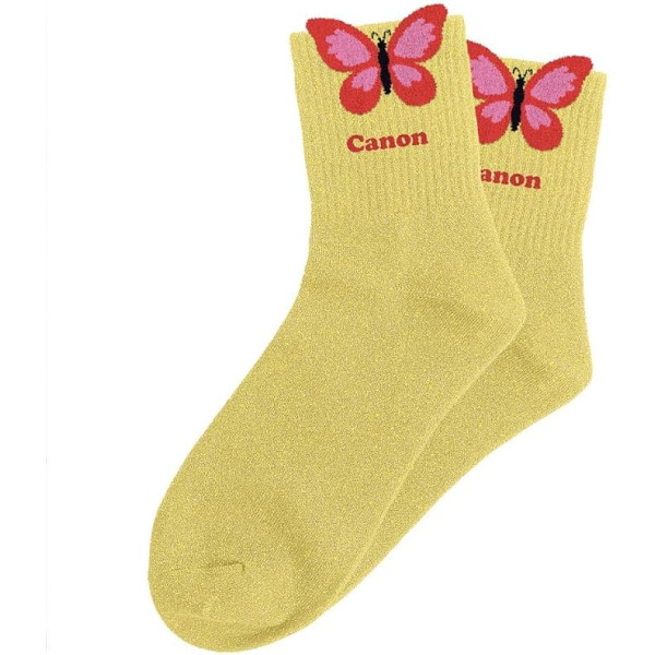 Chaussettes à paillettes jaunes tuftées « CANON » – Pointure 36-42 – STC