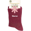 Chaussettes à paillettes bordeaux tuftées « Morue » – Pointure 36-42 – STC
