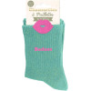 Chaussettes à paillettes vertes tuftées « Badass » – Pointure 36-42 – STC