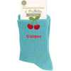 Chaussettes à paillettes bleues tuftées « Unique » – Pointure 36-42 – STC