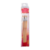 Set de 5 pinceaux en soie de porc – ronds, langues de chat et plats