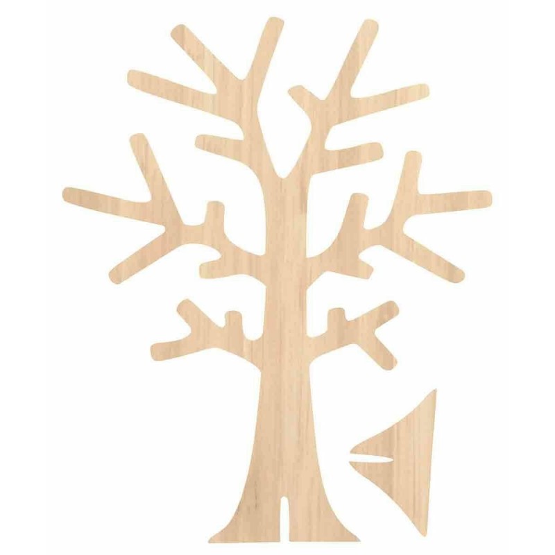 photo-Arbre - Bois - A décorer - Décoration - 22 x 18 cm