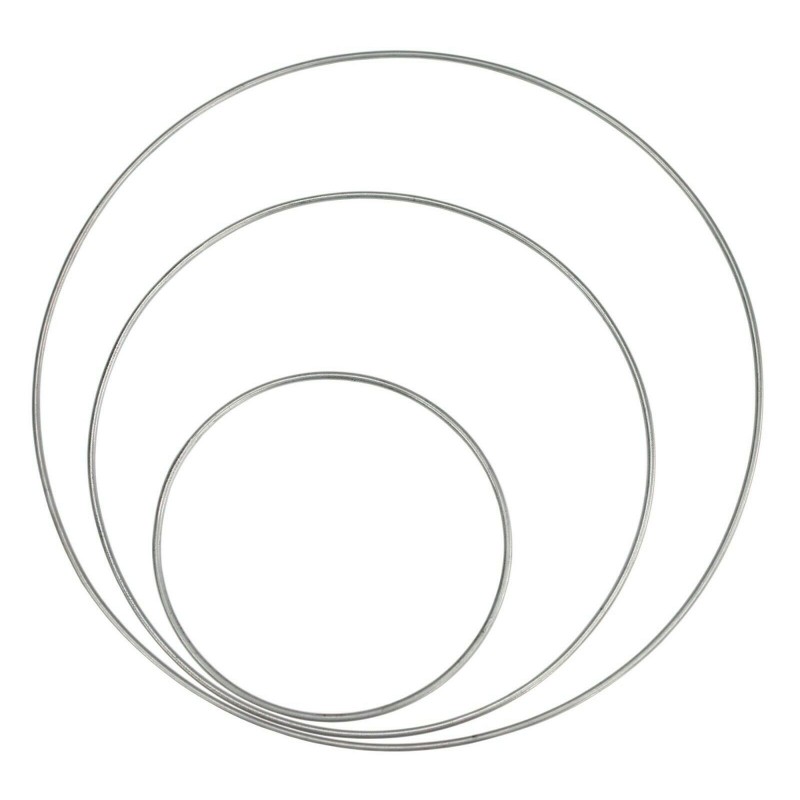photo-Cercles - Anneaux - Pour faire des attrapes-rêves - 3 tailles - Métal