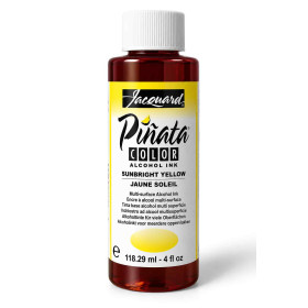 Encre à alcool Piñata Jacquard – Jaune soleil Sunbright Yellow n°002 – 118 ml