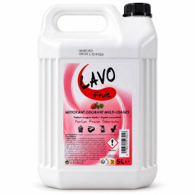Nettoyant odorant multi-usages concentré Lavo Fruit – Fraise – 5 L