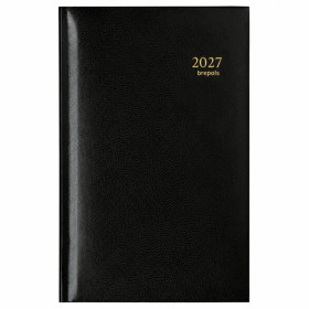Agenda semainier 2027 Brepols Interplan – 16 x 9 cm – Noir