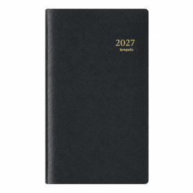 Agenda semainier 2027 Brepols Notaplan Genova – 1 semaine sur 2 pages – Spirales – 17 x 10 cm