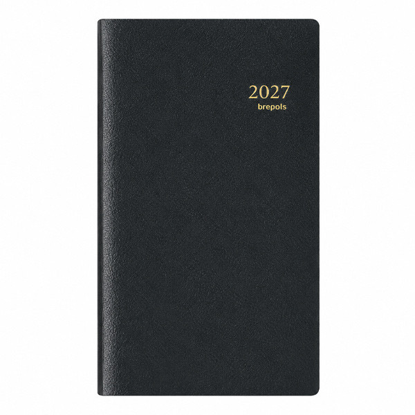 Agenda semainier 2027 Brepols Notaplan Genova – 1 semaine sur 2 pages – Spirales – 17 x 10 cm