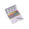 Boîte métal de 48 demi-godets d'aquarelle extra-fine au miel Sennelier